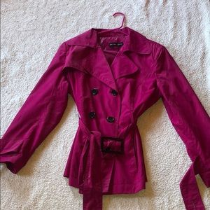 Hot pink rain blazer